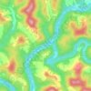 Topografische kaart Glendon, hoogte, reliëf