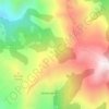 Topografische kaart Fuente Prieta, hoogte, reliëf