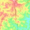 Topografische kaart El Chaquiro, hoogte, reliëf