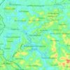 Topografische kaart Battaramulla, hoogte, reliëf