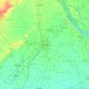Topografische kaart Tenali, hoogte, reliëf