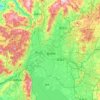 Topografische kaart Wuhua, hoogte, reliëf