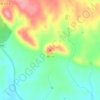 Topografische kaart Tojais, hoogte, reliëf