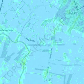 Topografische kaart Horn, hoogte, reliëf