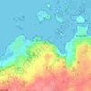 Topografische kaart Lannec Ty Gard, hoogte, reliëf