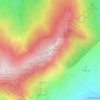 Topografische kaart Regajo, hoogte, reliëf