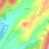 Topografische kaart Alto del Llamero, hoogte, reliëf