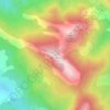 Topografische kaart L'Aupillon, hoogte, reliëf