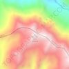 Topografische kaart Alto del León, hoogte, reliëf