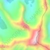 Topografische kaart Tornado Mountain N5.2, hoogte, reliëf