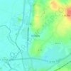 Topografische kaart Moidrey, hoogte, reliëf