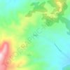 Topografische kaart Inazares, hoogte, reliëf