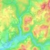 Topografische kaart Chatreix, hoogte, reliëf