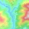 Topografische kaart Özkürtün, hoogte, reliëf