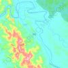 Topografische kaart Lama, hoogte, reliëf