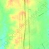 Topografische kaart Elm Mott, hoogte, reliëf