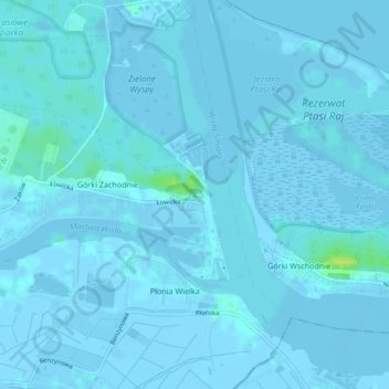 Topografische kaart Quellberg, hoogte, reliëf