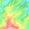 Topografische kaart Barzano, hoogte, reliëf
