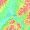 Topografische kaart Tchita, hoogte, reliëf