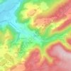 Topografische kaart Hamanxard, hoogte, reliëf