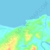 Topografische kaart Tiglawigan, hoogte, reliëf