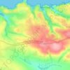 Topografische kaart Trelights, hoogte, reliëf