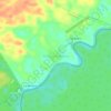 Topografische kaart Colonia Angamos, hoogte, reliëf