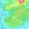 Topografische kaart Serlbach, hoogte, reliëf