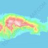 Topografische kaart Taliabu Island, hoogte, reliëf