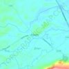Topografische kaart Kinawley, hoogte, reliëf