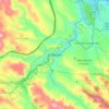 Topografische kaart Escalerillas, hoogte, reliëf