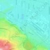 Topografische kaart Walteria, hoogte, reliëf