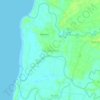 Topografische kaart San Sebastian, hoogte, reliëf