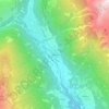 Topografische kaart Celledizzo, hoogte, reliëf