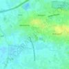 Topografische kaart De Zandkobbe, hoogte, reliëf