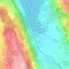 Topografische kaart Mosen, hoogte, reliëf