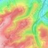 Topografische kaart Scharpenacker Berge, hoogte, reliëf