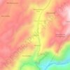 Topografische kaart La Colina, hoogte, reliëf