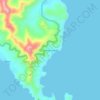 Topografische kaart Pulang Pantad, hoogte, reliëf