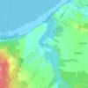 Topografische kaart Narusa, hoogte, reliëf
