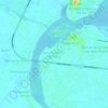 Topografische kaart Kampung Paloh Hj Daud, hoogte, reliëf