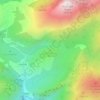 Topografische kaart La Pedriza, hoogte, reliëf