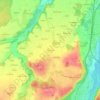 Topografische kaart Osenstätten, hoogte, reliëf
