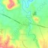 Topografische kaart Leuwiliang, hoogte, reliëf