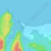 Topografische kaart Arusí, hoogte, reliëf