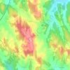 Topografische kaart Valldevià, hoogte, reliëf
