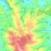 Topografische kaart Ellerbach bei Taiskirchen im Innkreis, hoogte, reliëf