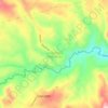 Topografische kaart La Jardinera Resguardo, hoogte, reliëf