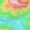 Topografische kaart Narro, hoogte, reliëf