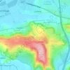 Topografische kaart Upper Canada, hoogte, reliëf